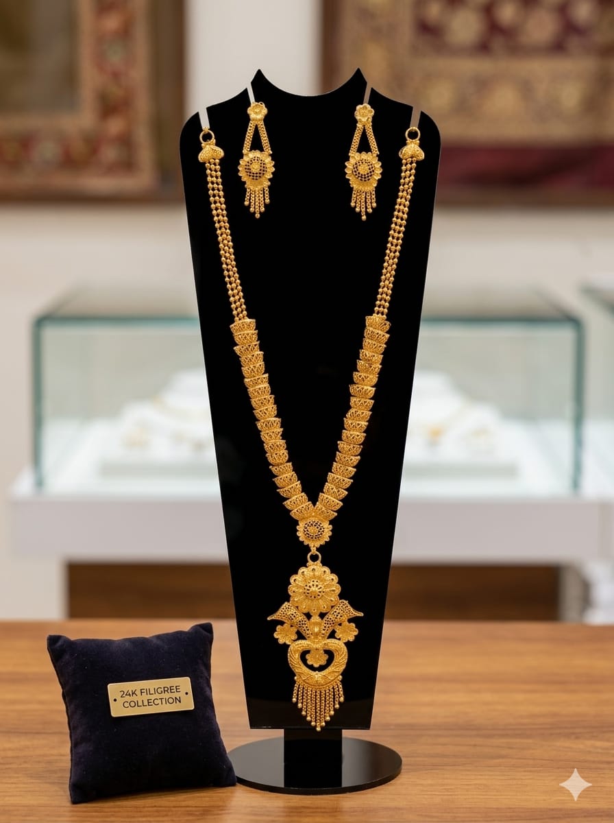 Long set necklace